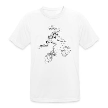 Freestyle-BMX Geschenk für eine Freestyle-Fahrerin - Männer T-Shirt atmungsaktiv - Weiß - Vorne - AI Model Male 185 dark (185cm)