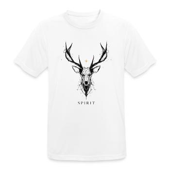 Gold Spirit - Männer T-Shirt atmungsaktiv - Weiß - Vorne - AI Model Male 185 dark (185cm)