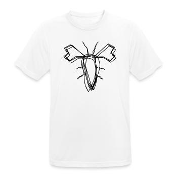 Hummer handgezeichnet - Männer T-Shirt atmungsaktiv - Weiß - Vorne - AI Model Male 185 dark (185cm)