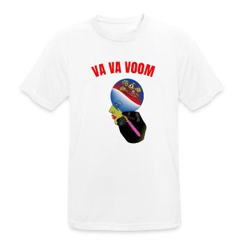 Va Va Voom – Glamour, Geld und Luxusleben - Männer T-Shirt atmungsaktiv - Weiß - Vorne - AI Model Male 185 dark (185cm)