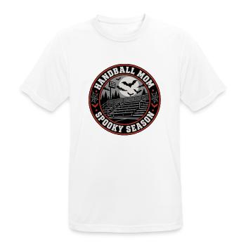 Handball Mom Spooky Season - Männer T-Shirt atmungsaktiv - Weiß - Vorne - AI Model Male 185 dark (185cm)