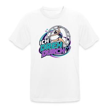 Ich Dreh Durch - Gymnastik & Tanz Vibe Rhönrad  - Männer T-Shirt atmungsaktiv - Weiß - Vorne - AI Model Male 185 dark (185cm)