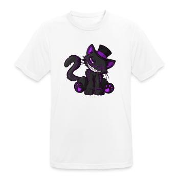 Nikka mit Top-Hut (Bella Donna‘s wicked world) - Männer T-Shirt atmungsaktiv - Weiß - Vorne - AI Model Male 185 dark (185cm)