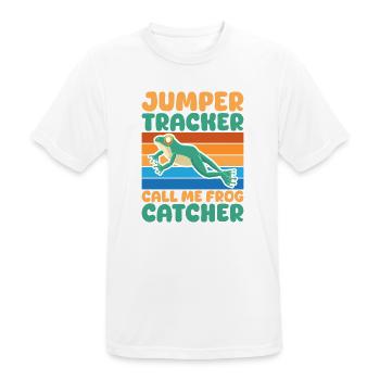 Frog Catcher Jumper Tracker Call Me Catcher Frog - Männer T-Shirt atmungsaktiv - Weiß - Vorne - AI Model Male 185 dark (185cm)