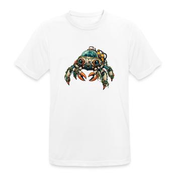 Steampunk-Krabbe Unterwasserhelm - Männer T-Shirt atmungsaktiv - Weiß - Vorne - AI Model Male 185 dark (185cm)