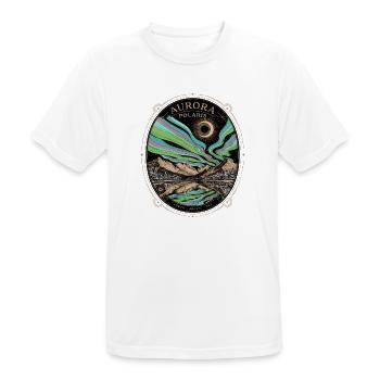 Aurora Polaris Nordlichter Arktis - Männer T-Shirt atmungsaktiv - Weiß - Vorne - AI Model Male 185 dark (185cm)