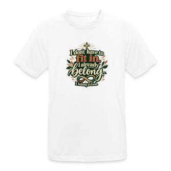 Gottes Kind - Männer T-Shirt atmungsaktiv - Weiß - Vorne - AI Model Male 185 dark (185cm)
