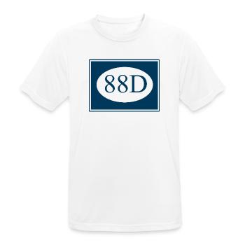 Chinesisches Abzeichen der 88. Division (Alternative Version) - Männer T-Shirt atmungsaktiv - Weiß - Vorne - AI Model Male 185 dark (185cm)