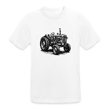 Traktor / Traktor / Traktor - Männer T-Shirt atmungsaktiv - Weiß - Vorne - AI Model Male 185 dark (185cm)