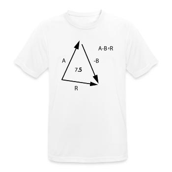Algebra Mathe - Männer T-Shirt atmungsaktiv - Weiß - Vorne - AI Model Male 185 dark (185cm)