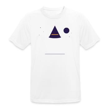Mondschein Hexenhut Magie - Männer T-Shirt atmungsaktiv - Weiß - Vorne - AI Model Male 185 dark (185cm)