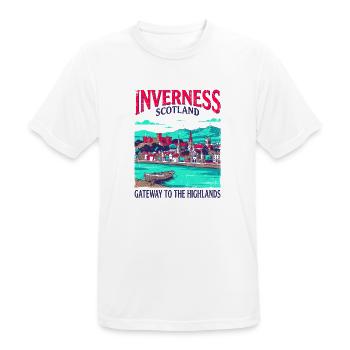 City Inverness Scotland Gateway To The Highlands - Männer T-Shirt atmungsaktiv - Weiß - Vorne - AI Model Male 185 dark (185cm)