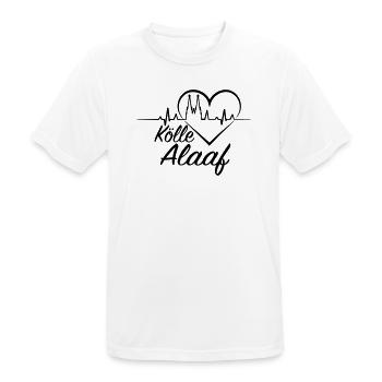 Kölle Alaaf - Männer T-Shirt atmungsaktiv - Weiß - Vorne - AI Model Male 185 dark (185cm)