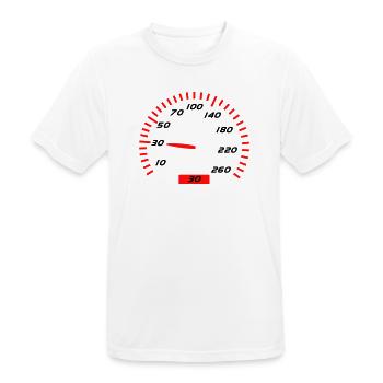 30 Anniversaire - T-shirt respirant Homme - blanc - Devant - AI Model Male 185 dark (185cm)