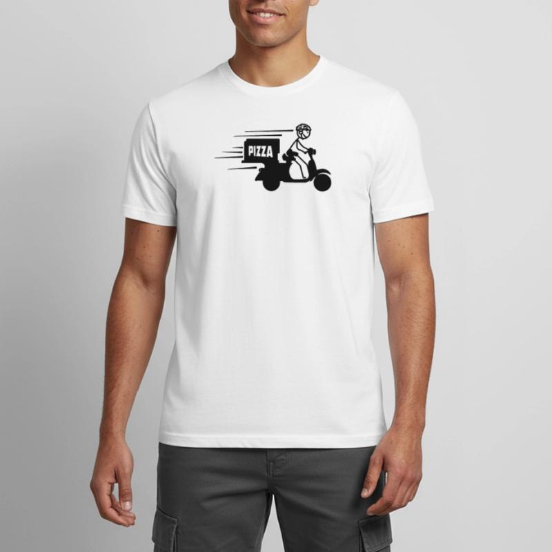 Rollerpaket oder Pizzatext PIZZA Männer T-Shirt atmungsaktiv