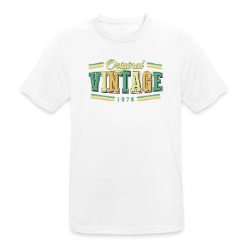 51. Geburtstag Original Vintage 1975 Retro - Männer T-Shirt atmungsaktiv - Weiß - Vorne - AI Model Male 185 dark (185cm)