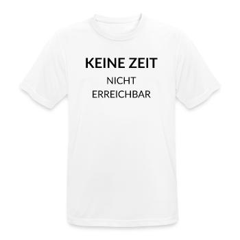 Pas de temps – Indisponible | Drôle de DictonChemise - T-shirt respirant Homme - blanc - Devant - AI Model Male 185 dark (185cm)