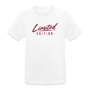 Limited Edition - Einzelstücke - limitiert - Männer T-Shirt atmungsaktiv - Weiß - Vorne - AI Model Male 185 dark (185cm)