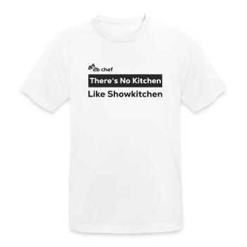 2b chef - Männer T-Shirt atmungsaktiv - Weiß - Vorne - AI Model Male 185 dark (185cm)