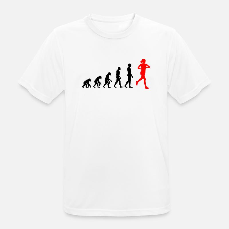 EVOLUTION RUNNERIN POWER! JOGGER RUNNER FIT - Men's Breathable T-Shirt - white