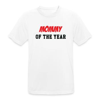 Mama des Jahres - Muttertag - Männer T-Shirt atmungsaktiv - Weiß - Vorne - AI Model Male 185 dark (185cm)
