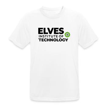 Elfen-Technik-Institut Logo - Männer T-Shirt atmungsaktiv - Weiß - Vorne - AI Model Male 185 dark (185cm)