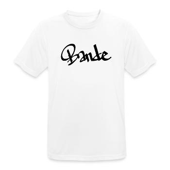 Bande - Männer T-Shirt atmungsaktiv - Weiß - Vorne - AI Model Male 185 dark (185cm)