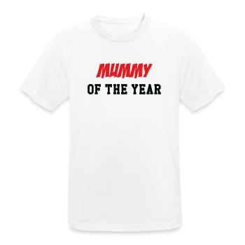Mom of the Year - Mother's Day - Men's Breathable T-Shirt - white - Front - AI Model Male 185 dark (185cm)