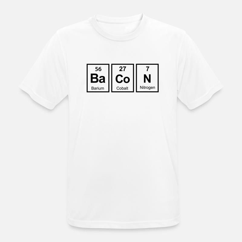 bacon - Men's Breathable T-Shirt - white