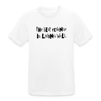 Best revenge ... by Cean - Men's Breathable T-Shirt - white - Front - AI Model Male 185 dark (185cm)