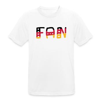 FAN - Shirt Germany - Men's Breathable T-Shirt - white - Front - AI Model Male 185 dark (185cm)