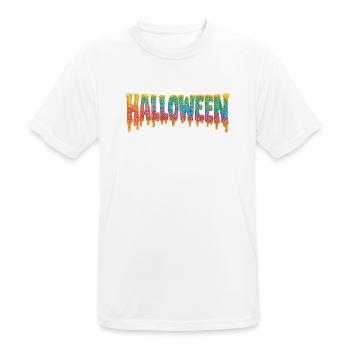 Glaçage Lettrage d’Halloween - T-shirt respirant Homme - blanc - Devant - AI Model Male 185 dark (185cm)