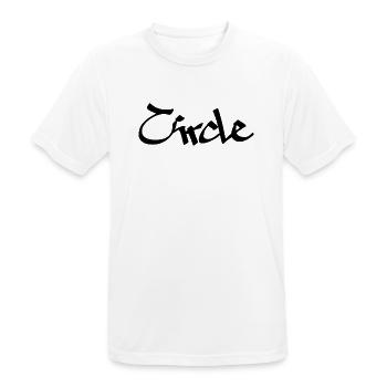 circle - Männer T-Shirt atmungsaktiv - Weiß - Vorne - AI Model Male 185 dark (185cm)