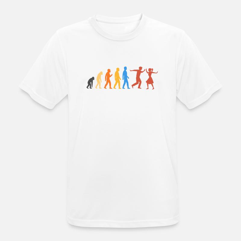 Danse Swing - Le plus haut niveau d’évolution - T-shirt respirant Homme - blanc