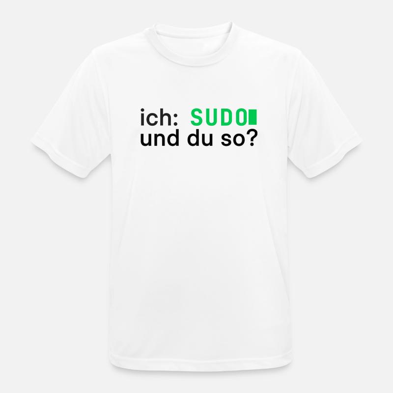 ich: SUDO und du so? Linux Programmierer - dunkel - Männer T-Shirt atmungsaktiv - Weiß