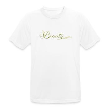 Beauté Lettres, Design de la nature - T-shirt respirant Homme - blanc - Devant - AI Model Male 185 dark (185cm)