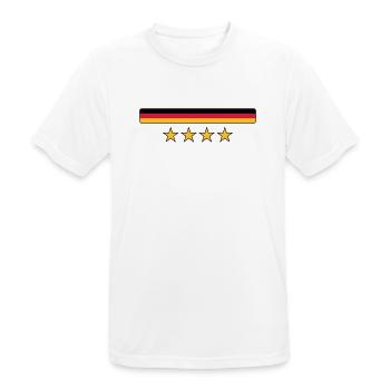 Deutschland - Men's Breathable T-Shirt - white - Front - AI Model Male 185 dark (185cm)