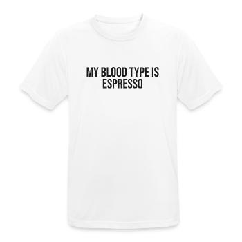 Chemise Torréfacteur de café - T-shirt respirant Homme - blanc - Devant - AI Model Male 185 dark (185cm)