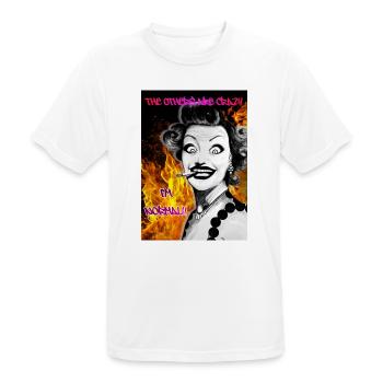 Burn_Baby-_Burn - Männer T-Shirt atmungsaktiv - Weiß - Vorne - AI Model Male 185 dark (185cm)