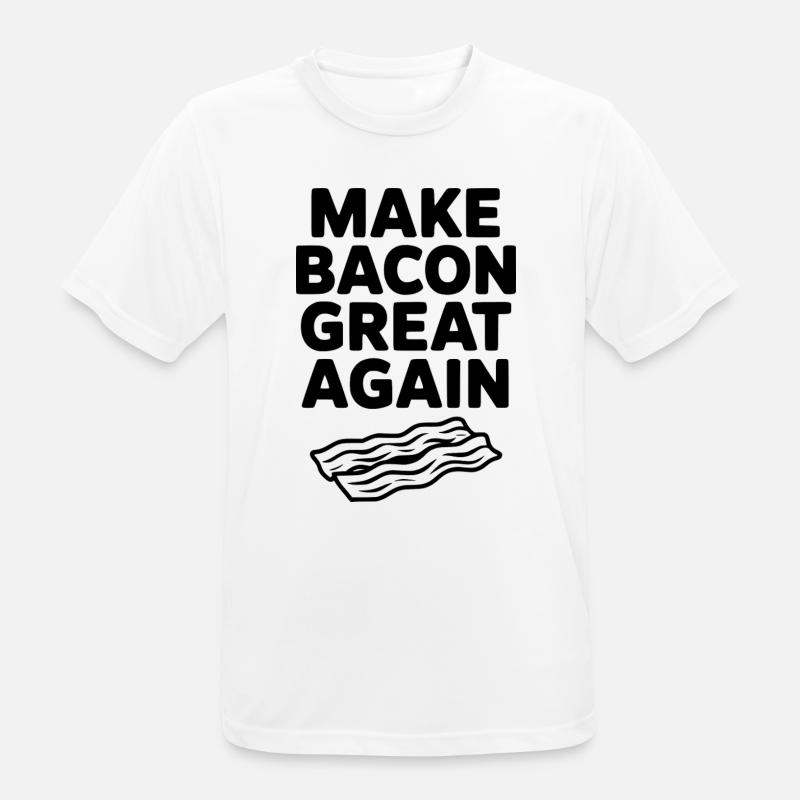 Make Bacon Great Again - Men's Breathable T-Shirt - white