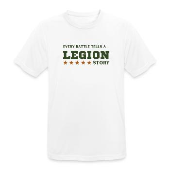 Legion-Schlachtgeschichte - Männer T-Shirt atmungsaktiv - Weiß - Vorne - AI Model Male 185 dark (185cm)