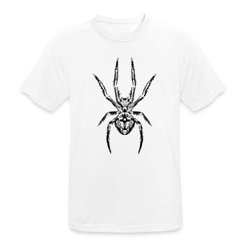Spider power The symbol of strength and mystery - Men's Breathable T-Shirt - white - Front - AI Model Male 185 dark (185cm)