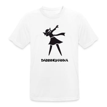 DABBING HANKA - Men's Breathable T-Shirt - white - Front - AI Model Male 185 dark (185cm)