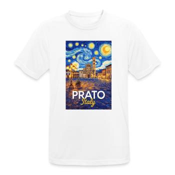 Prato, Italy. - Men's Breathable T-Shirt - white - Front - AI Model Male 185 dark (185cm)