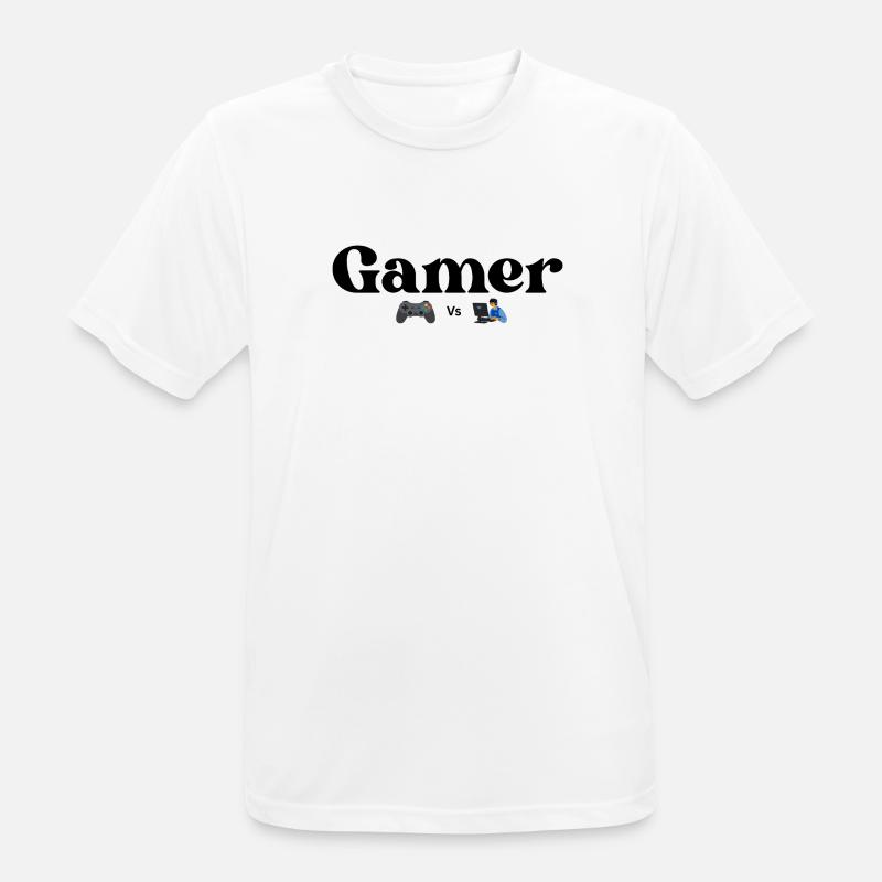 Controller VS PC - Männer T-Shirt atmungsaktiv - Weiß