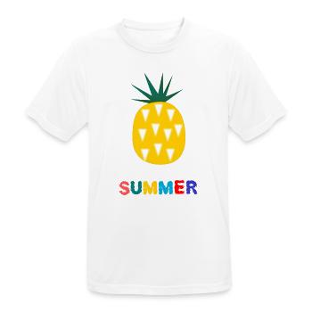 HOLIDAY. HAPPY HOLIDAYS. MISTRESS. MASTER. TEACHER - Men's Breathable T-Shirt - white - Front - AI Model Male 185 dark (185cm)