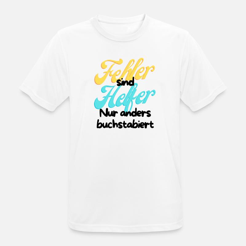 Error Helper Gradient Script - Men's Breathable T-Shirt - white