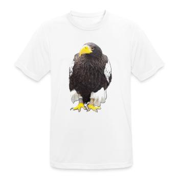 Vogeltier Greifvogel Krallen Falkner Beizjagd - Männer T-Shirt atmungsaktiv - Weiß - Vorne - AI Model Male 185 dark (185cm)