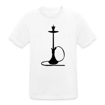 Shisha Silhouette - Men's Breathable T-Shirt - white - Front - AI Model Male 185 dark (185cm)