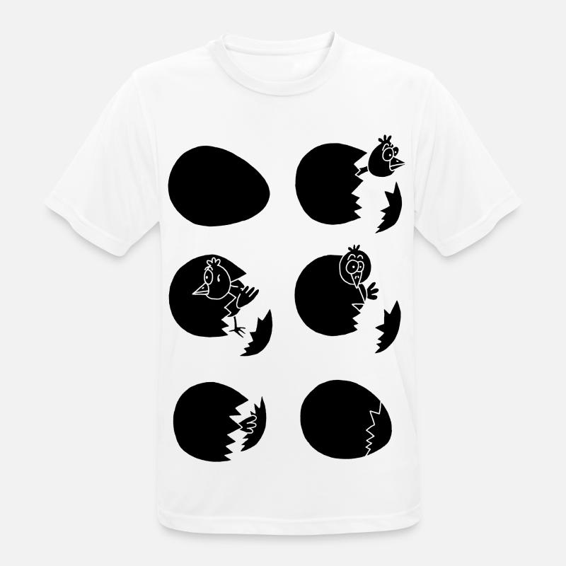 Die Welt entdecken oder nicht (schwarz) - Männer T-Shirt atmungsaktiv - Weiß